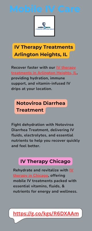 IV Therapy Treatments Arlington Heights, IL