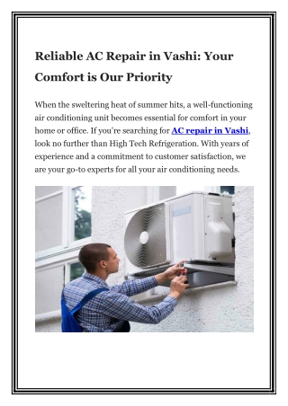 AC Repair in Vashi