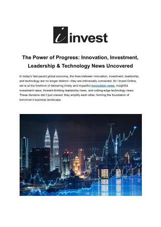I-investonline.com - The Power of Progress_ Innovation, Investment, Leadership & Technology News Uncovered
