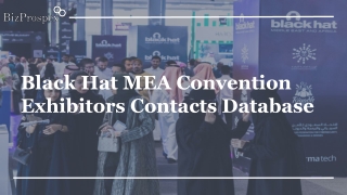 Black Hat MEA Convention Exhibitors Contacts Database