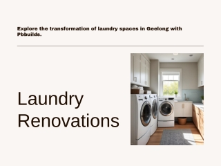 Explore the transformation of laundry spaces in Geelong with Pbbuilds.
