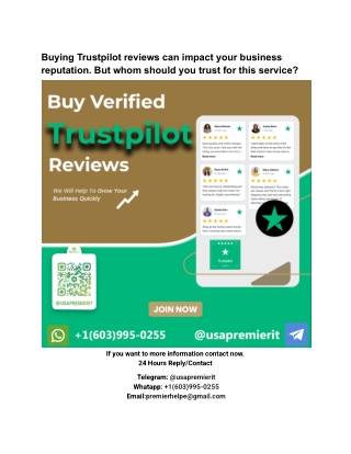 5 Best sites to Buy Trustpilot Reviews (5 Star)