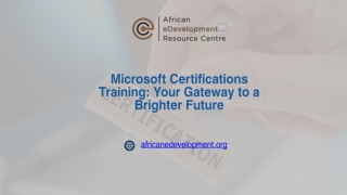 Microsoft Certifications Training Your Gateway to a Brighter Future