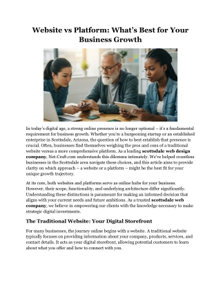 Website vs Platform What’s Best for Your Business Growth