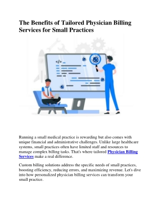 The Benefits of Tailored Physician Billing Services for Small Practices