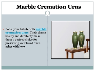 Marble Cremation Urns
