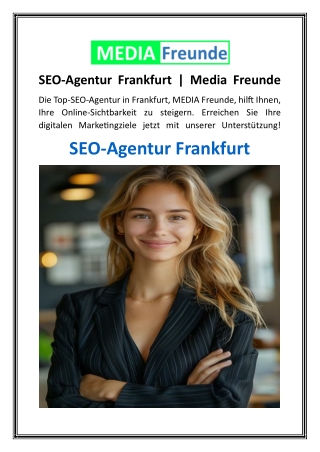 SEO-Agentur Frankfurt  Media Freunde