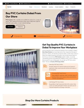 Buy PVC Curtains Dubai From Our Store