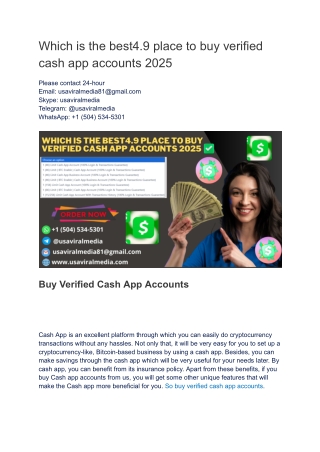 Which is the best4.9 place to buy verified cash app accounts 2025