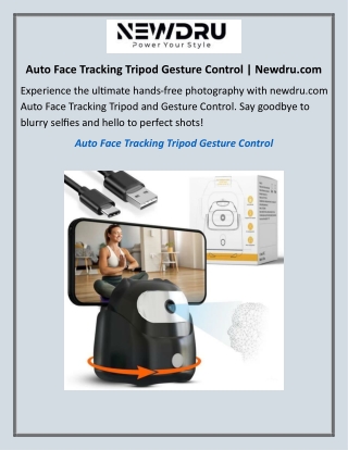Auto Face Tracking Tripod Gesture Control  Newdru
