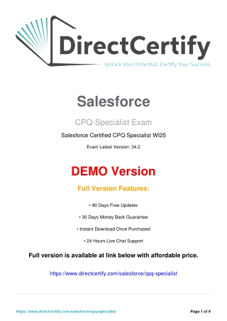 Salesforce CPQ Specialist Certification Guide | Exam Prep & Resources