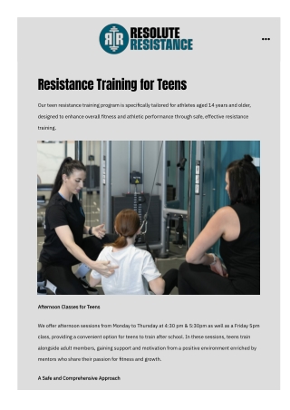 Gyms for Teens Near Me