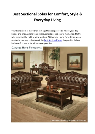 Best Sectional Sofas | Affordable Sectional Sofas for Style & Comfort