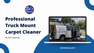 Truck-Mounted Carpet Cleaning: The Pro’s Preferred Method