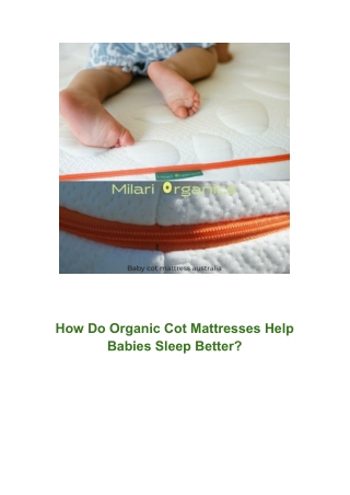 Milari Green Baby Mattress – Premium Comfort for Your Little One