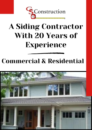 Commercial Siding Contractor Santa Cruz County – GS Construction Inc.