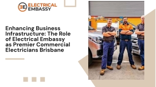 Expert Commercial Electricians Brisbane | Electrical Embassy