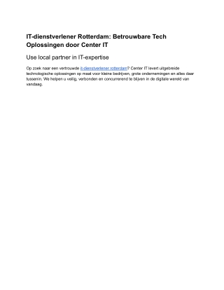 IT-dienstverlener Rotterdam_ Betrouwbare Tech Oplossingen door Center IT (2)