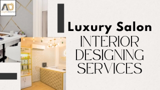 Luxury Salon Interior Designing Services - AD Graphi Interior