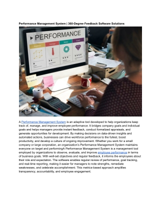 Performance Management System _ 360-Degree Feedback Software Solutions