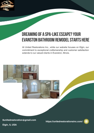 Dreaming of a Spa-Like Escape Your Evanston Bathroom Remodel Starts Here
