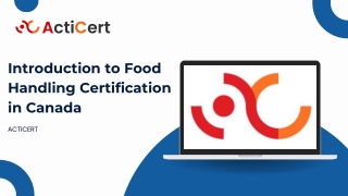 Food Handling Certification in Canada