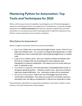 Master Python Automation with Clarion Technologies