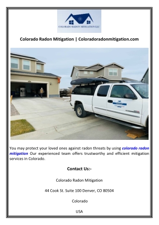 Colorado Radon Mitigation  Coloradoradonmitigation.com