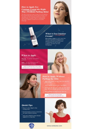 How to Apply Eye Contour Cream the Right Way (Without Pulling Skin)