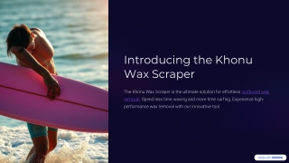 Eco-Friendly Wax Remover Surfboard – The Jelly by K. Honu