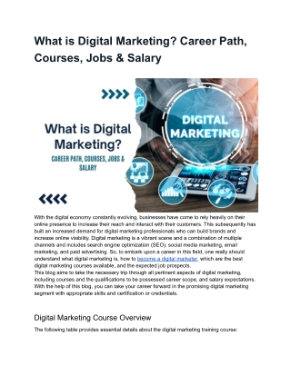 What is Digital Marketing_ Career Path, Courses, Jobs & Salary