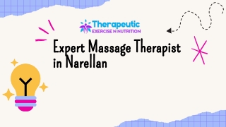 Expert Massage Therapist in Narellan