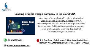 Leading Graphic Design Company in India and USA