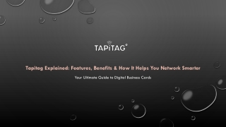 Tapitag Explained: Features, Benefits & How It Helps You Network Smarter