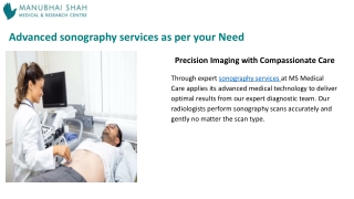 When You Need Reliable Sonography In Mumbai – Choose MS Medical Care