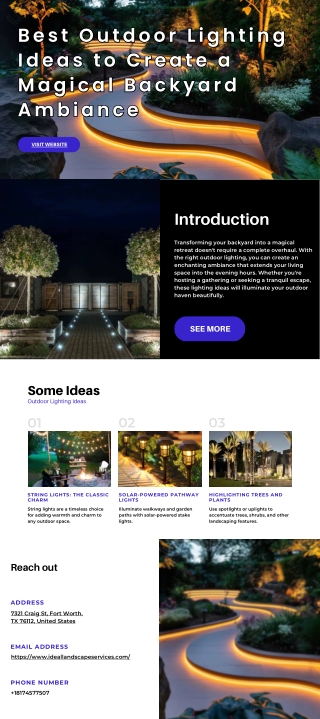 Best Outdoor Lighting Ideas to Create a Magical Backyard Ambiance