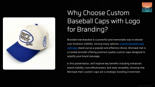 Why Choose Custom Baseball Caps with Logo for Branding