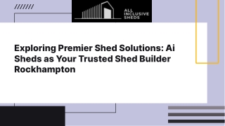 Top Shed Builder Rockhampton | Crafted by Ai Sheds