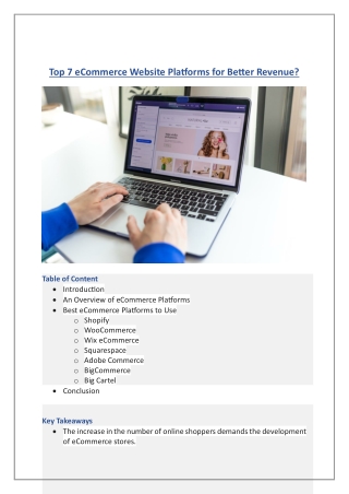 Top 7 eCommerce Website Platforms 2025