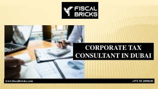 CORPORATE TAX CONSULTANT IN DUBAI