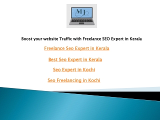 Boost your website Traffic with Freelance SEO Expert in Kerala