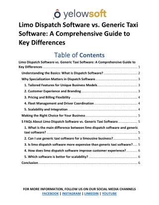 Limo Dispatch Software