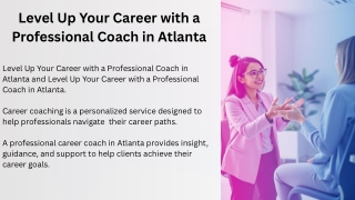 Professional Career Coach Atlanta