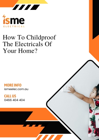 How To Childproof The Electricals Of Your Home?