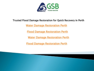 Trusted Flood Damage Restoration for Quick Recovery in Perth