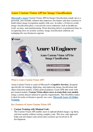 Azure AI Engineer Online Training | Best Azure AI Engineer