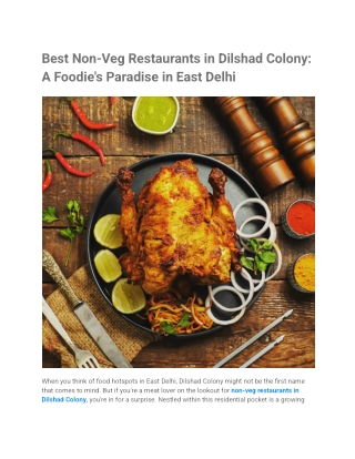 _Best Non-Veg Restaurants in Dilshad Colony_ A Foodie's Paradise in East Delhi