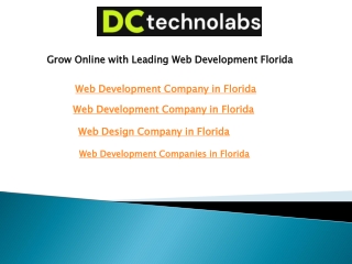 Grow Online with Leading Web Development Florida
