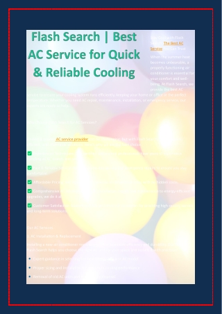 Flash Search: Advanced Search Technology for Quick, Accurate Infdf