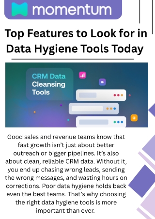 Best Data Hygiene Tools for Clean, Accurate Data Management